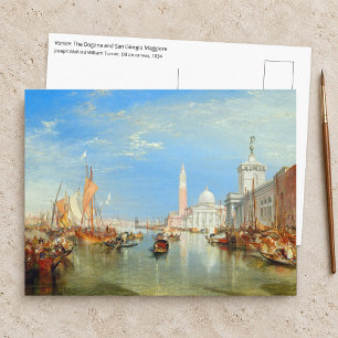 William Turner - Venedig, Die Dogana & San Giorgio Postkarte