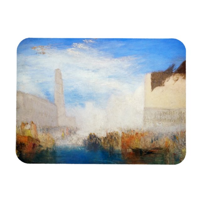 William Turner - Venedig, die Piazzetta Magnet (Horizontal)