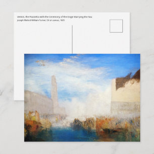 William Turner - Venedig, die Piazzetta Postkarte