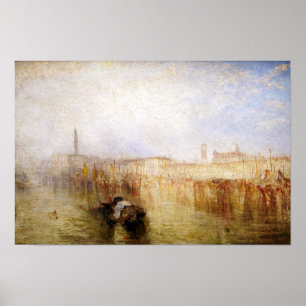 William Turner - Venedig Kai, Dogenpalast Poster
