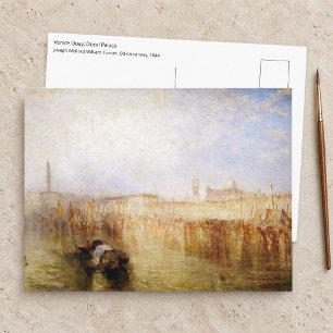 William Turner - Venedig Kai, Dogenpalast Postkarte
