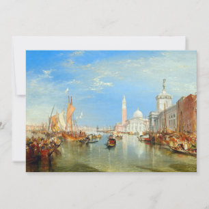 William Turner - Venedig, The Dogano & San Giorgio Einladung