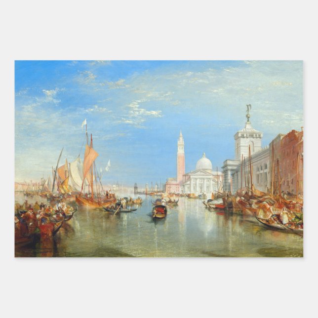 William Turner - Venedig, The Dogano & San Giorgio Geschenkpapier Set (Vorderseite)