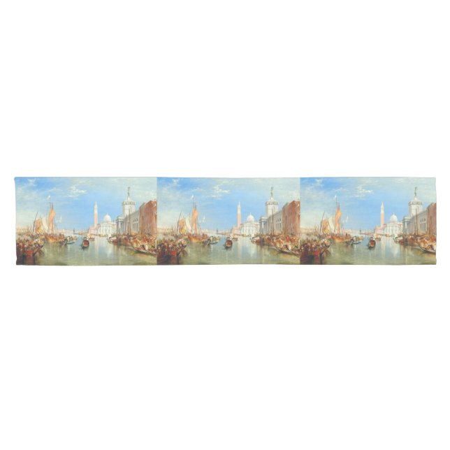 William Turner - Venedig, The Dogano & San Giorgio Kurzer Tischläufer (Horizontal)