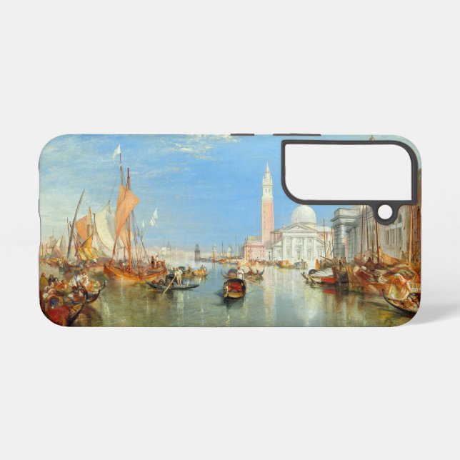 William Turner - Venedig, The Dogano & San Giorgio Samsung Galaxy Hülle (Rückseite (Horizontal))