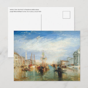 William Turner - Venedig, Vorhalle Madonna della S Postkarte