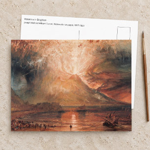William Turner - Vesuv bei einem Ausbruch Postkarte