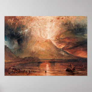 William Turner - Vesuv in Eruption Poster