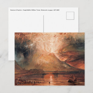 William Turner - Vesuv in Eruption Postkarte