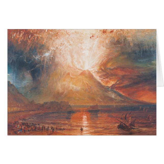 William Turner Vesuv in Eruption waterscape Kunst (Vorderseite (Horizontal))