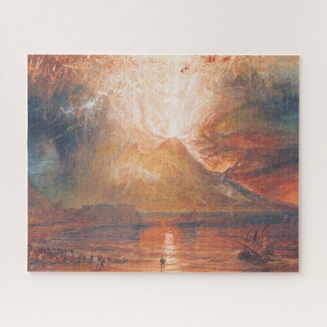 William Turner Vesuvius in Eruption Water scape ar Puzzle (Horizontal)