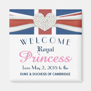 William u. Kate - königliches Baby-Gedenkgeschenk Magnet