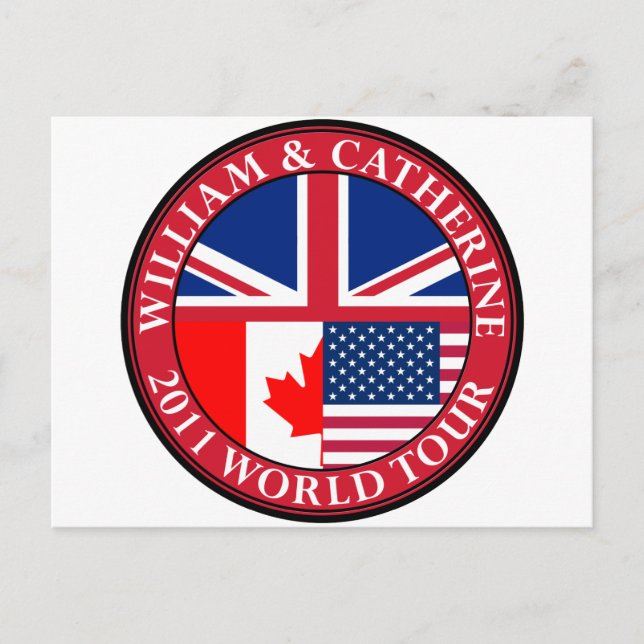 William und Catherine Postkarte (Vorderseite)