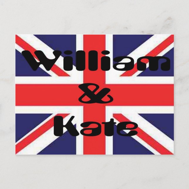 William und Kate Postkarte (Vorderseite)
