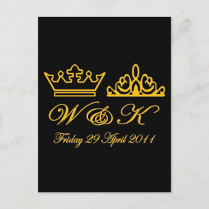 William und Kate Royal Wedding Postkarte