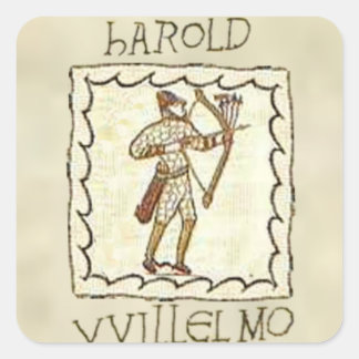William vs Harold Quadratischer Aufkleber
