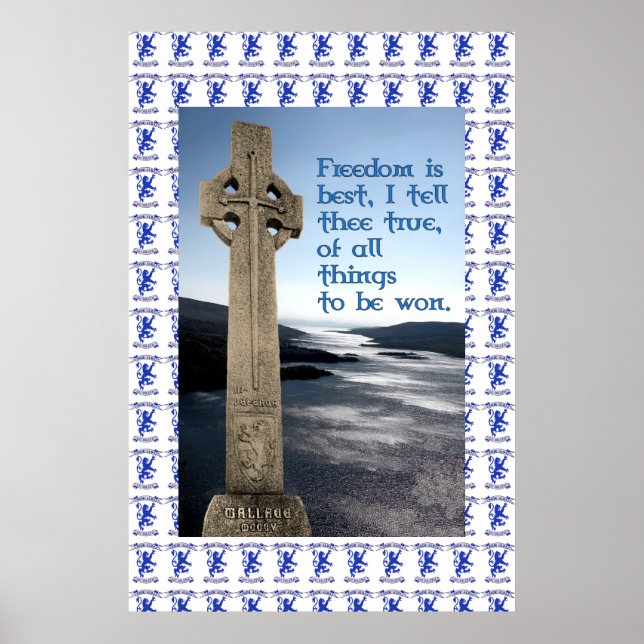 William Wallace Monument Robroyston Peace Poster (Vorne)