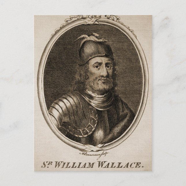 William Wallace Vintag Postkarte (Vorderseite)