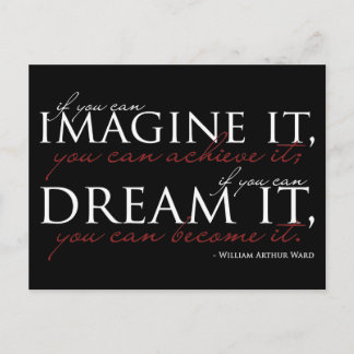 William Ward Imagine Quote Postkarte