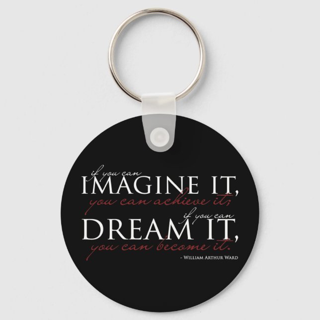 William Ward Imagine Quote Schlüsselanhänger (Vorderseite)