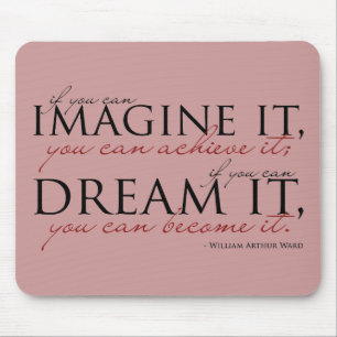 William Ward stellen sich Zitat vor Mousepad