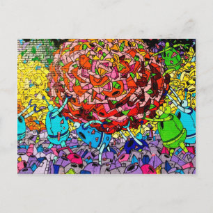 Williamburg Graffiti Art Postcard Postkarte