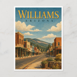 Williams Arizona Route 66 GeoSaga Postkarte