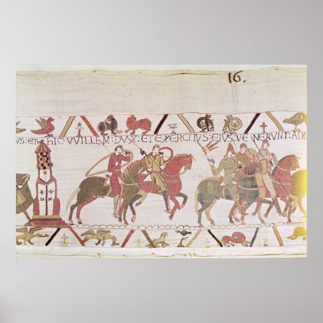 William's Armee geht nach Mont Saint-Michel Poster (Vorne)