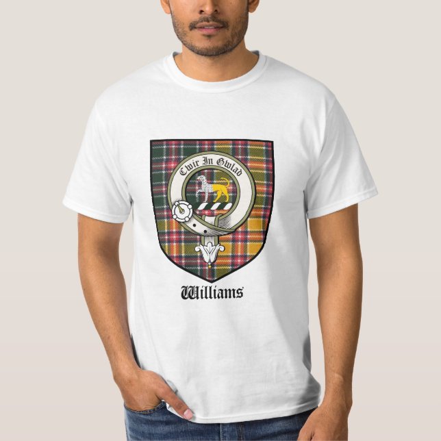 Williams-Clan-Wappen-AbzeichenTartan T-Shirt (Vorderseite)