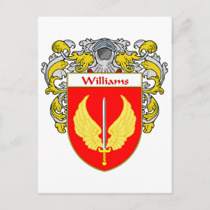 Williams Coat of Arms (mantled) Postkarte