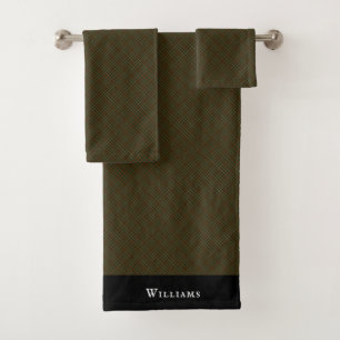 Williams Familien Plaid Tartan Badezimmerwäsche Badhandtuch Set