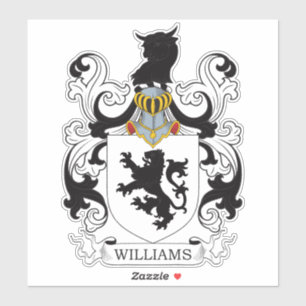 Williams Familienwappen Aufkleber
