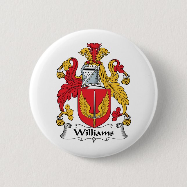 Williams-Familienwappen Button (Vorderseite)