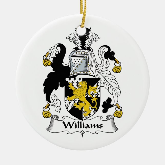 Williams-Familienwappen Keramik Ornament (Vorne)