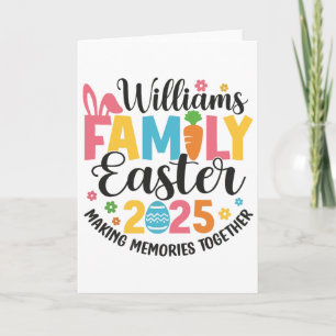 Williams Ostern Familien-Matching Karte