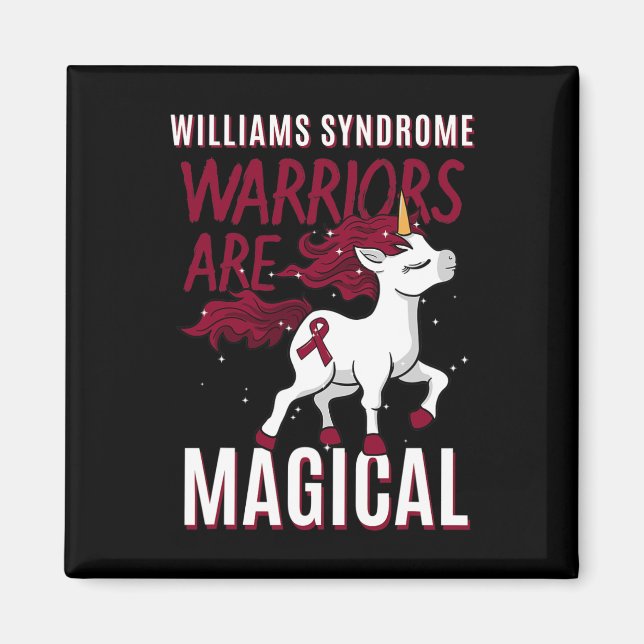 Williams Syndrom Warrior Ws Williams-beuren Wbs U Magnet (Vorne)