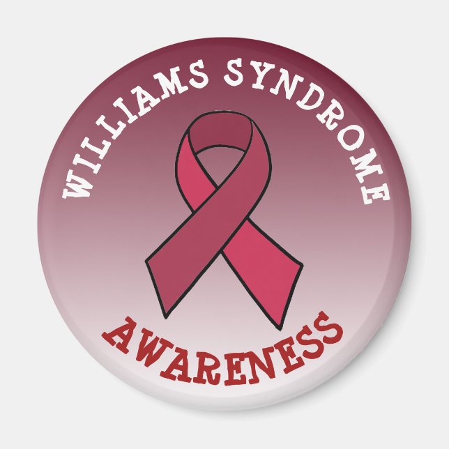 Williams Syndrome Awareness Month Button Magnet (Vorne)