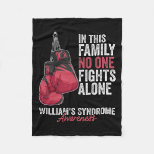 William's Syndrome Awareness Month Gloves Burgundy Fleecedecke
