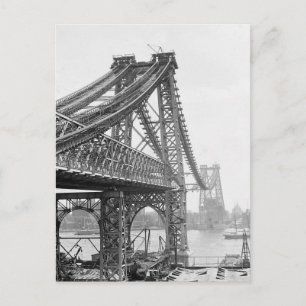 Williamsburg Bridge Bau, 1901 Postkarte