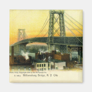Williamsburg Bridge, New York City, 1905 Vintag Magnet