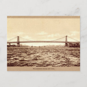 Williamsburg Bridge, New York City 1907 vintage Postkarte