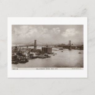 Williamsburg Bridge, New York City Vintag Postkarte