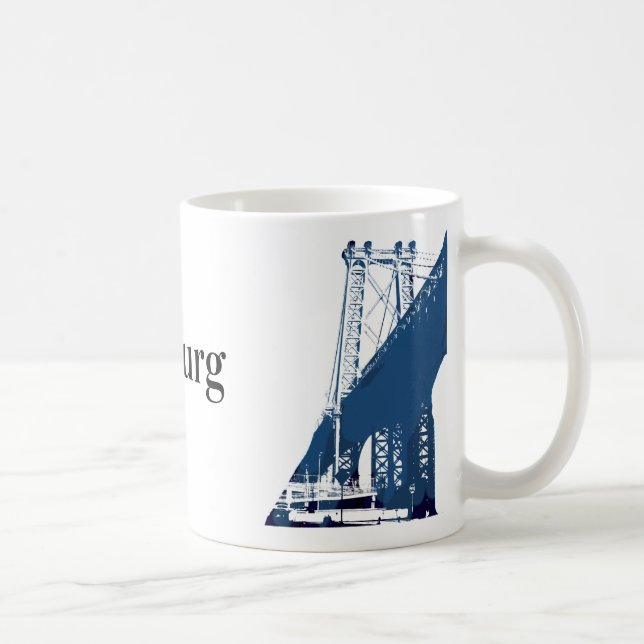 Williamsburg-Brücke Brooklyn New York Kaffeetasse (Rechts)