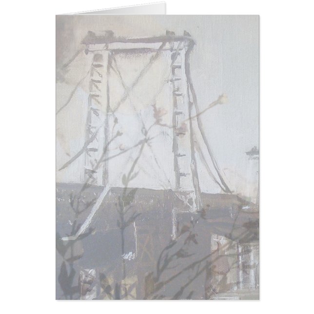 Williamsburg-Brücke Brooklyn Poppie Giftcard (Vorne)