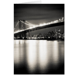 Williamsburg-Brücke in New York City nachts