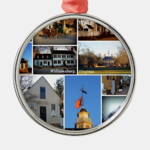 Williamsburg-Collage Ornament Aus Metall