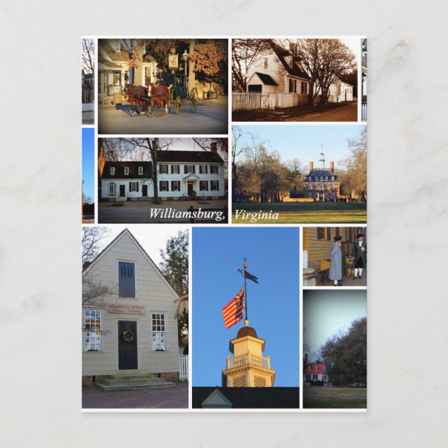 Williamsburg-Collage Postkarte (Vorderseite)