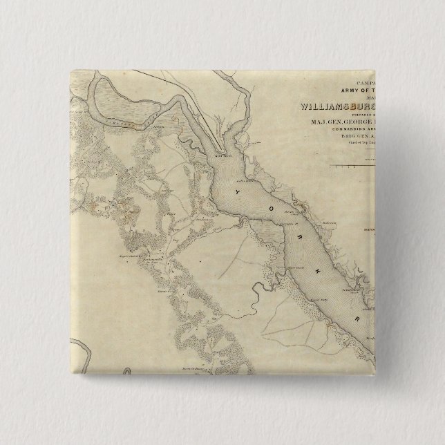 Williamsburg im Weißen Haus Button (Vorderseite)