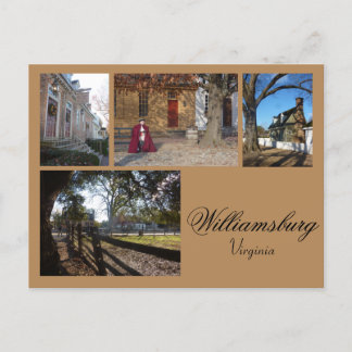 Williamsburg (Virginia) Collage 1 Postkarte