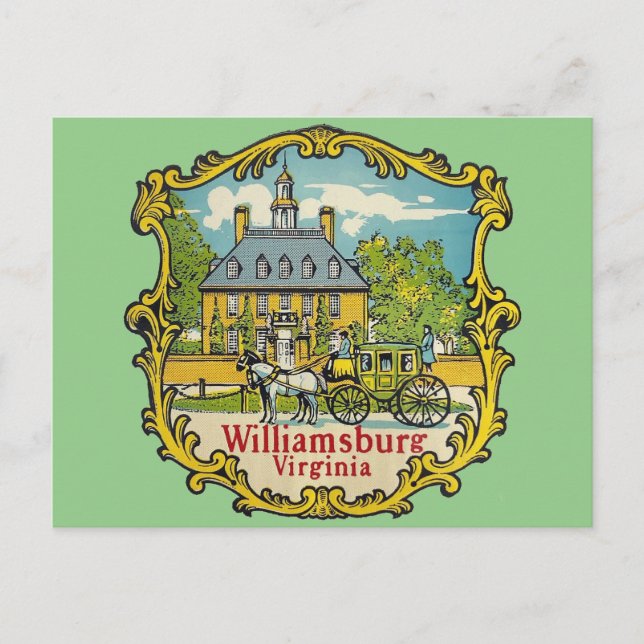 Williamsburg Virginia - Postkarte (Vorderseite)